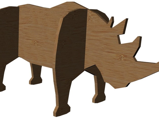 Rhinoceros laser cut